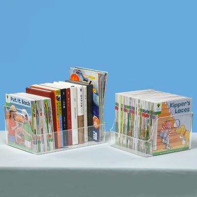 China Modern Transparent Tree Storage Artifact Oxford Picture Book Student Basket Storage Box Book Desk Layout for sale