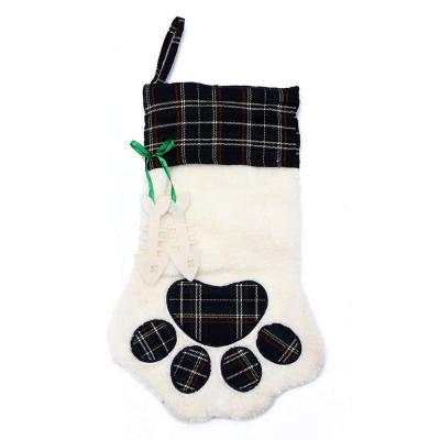 China Cute Dog Paw Christmas Socks Children's Christmas Socks Gift Bags Christmas Decorations for sale