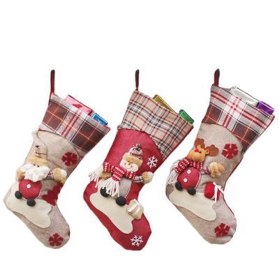 China Cute Christmas Decorations Decorating Christmas Socks Santa Claus Snowman Socks Gift Bags New Year Supplies Gifts for sale