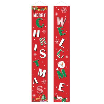 China Custom Decoration Cute Curtain Holiday Curtain Christmas Banner Dwarf Banner for sale