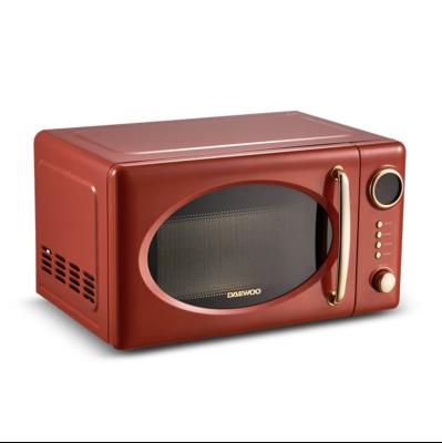 China Red Retro Car Microwave Oven Household Microwave Oven Mini Miniature Network 20L Large Capacity for sale