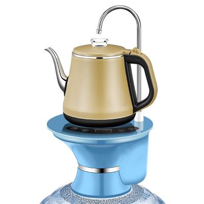 China 360 Degree Hot Water Automatic Water Tea Set Kettle Pump Household Low Electric Bucket Table Water Dispenser for sale