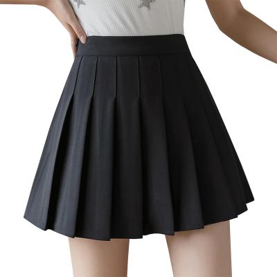 China Jk anti-static pleated skirt Korean high waist female summer autumn and winter new black skirt students wrinkle - A-Word resistant pleated s for sale