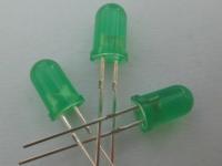 China diodo emissor de luz puro redondo do indicador da cor verde de 5mm em 9.Back que ilumina a placa de circuito da propaganda exterior à venda