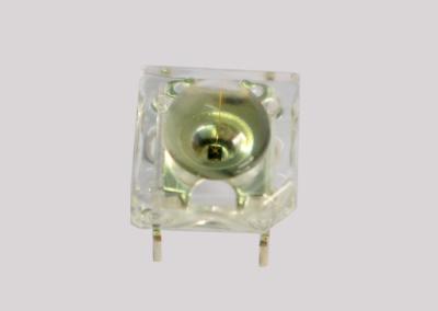 China Yellow White light emitting diode led Chip material AlGaInP InGaN Square With 5mm Dome 4 Lead for sale