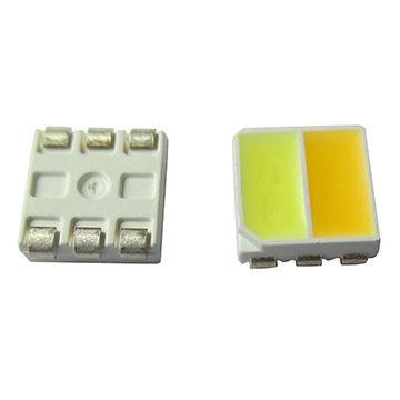 China 1.6mm Height bi color smd led 2220 Package Top View Warm White chip led 5050 dual colour led for sale