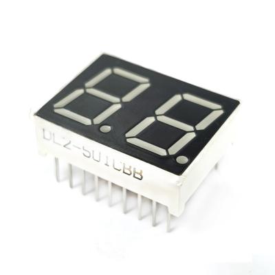 China GaP Chip 2 Digit 7 Segment Display Super Bright 640 nm Peak Emission Wavelength for sale