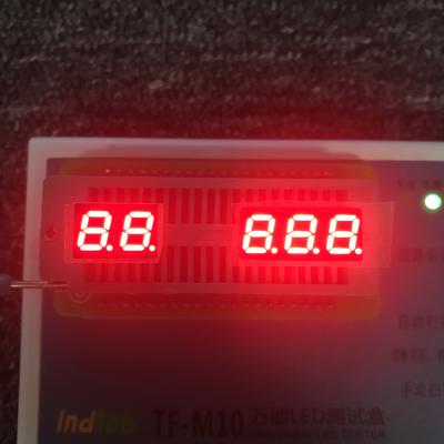 Cina Esposizioni di LED a 0,28 pollici di segmento di 620nm 25mcd 7 per audio attrezzatura in vendita