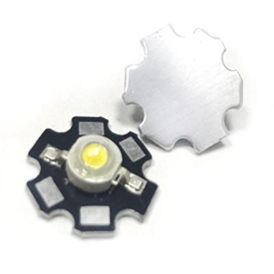 Chine L'intense luminosité a mené 1W allument composant mené actionné par C.C émis de tension de la carte PCB 2.8-3.8 blancs de la lumière 350mA de la diode LED le bas à vendre