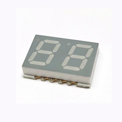 China Yellow Green 0.36 inch dual digit 7 Segment LED Displays Peak Emission Wavelength 573nm for sale