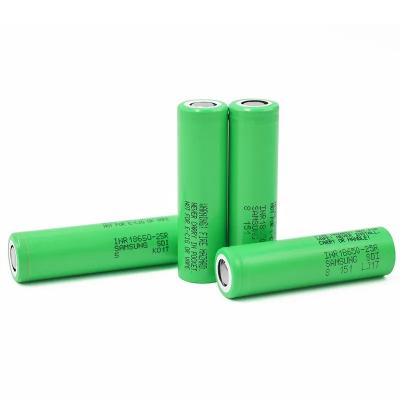 China Original High Quality Toys 100% 18650 Li Ion Batteries 2500mAh 3.6V Cylinder Lithium Ion Battery 25R Li Ion Batteries For Samsung for sale