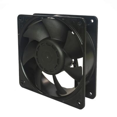 China Server Cabinet Metal Frame Plastic Impeller DC Fan 120x120x38mm for sale