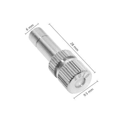 China Agriculture Slip Lock Low Pressure Mist Nozzle 6mm Quick Connect Cooling Mist Nozzle for sale