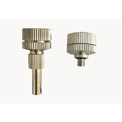 China Agriculture Mist Nozzle Brass Quick Connecting And Slip Lock Fan Nozzle Used For Mist System for sale