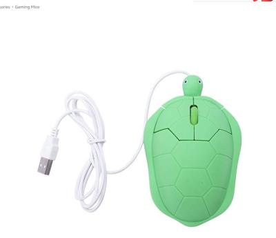 China For Computer Gift Mouse Mause Optical Cute Turtle Cable Animal Mouse For Computer Girl Kid Mouse Pink Green for sale