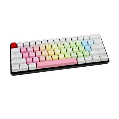 China Hot Selling Anti-Ghosting RGB Gaming Wired Keyboard Gk 64s Cherry Switch Mechanical Keyboards for sale