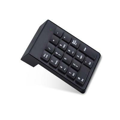 China Anti-ghosting Digital Radio Keypad 18Keys Portable Number Numpad with 2.4G Mini USB Receiver for Laptop Notebook, Desktop, Surface Pro, PC for sale