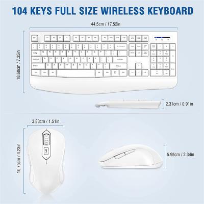 China Anti-drop Wireless Keyboard and Mouse Combo Set, Compact Quiet Normal Slim Smooth 2.4G Design for Windows, Computer, Desktop, PC, Notebo for sale