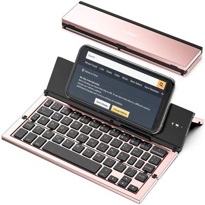 China Anti-fall Folding Blue Tooth Keyboard, Portable Travel Foldable Keyboard For Smart iPhone, iPad, Air /Pro Mini For Samsung, Android, Tablet for sale