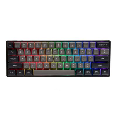 China Anti-ghosting new product OEM ODM RGB BT 2.4G radio 3 keys mechanical keyboard RK61 GK61 61 mode-keyboard PBT 60% teclado gamer for sale