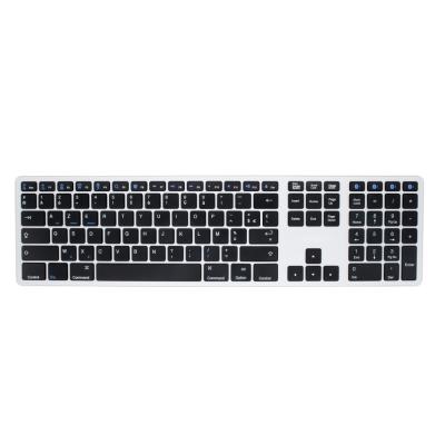 China Anti-ghosting Wholesale Rechargeable BT Wireless Mini Keyboard 3.0 Slim Mechanical Keyboard 107 Keys Connect Four Devices For Computer Laptop for sale