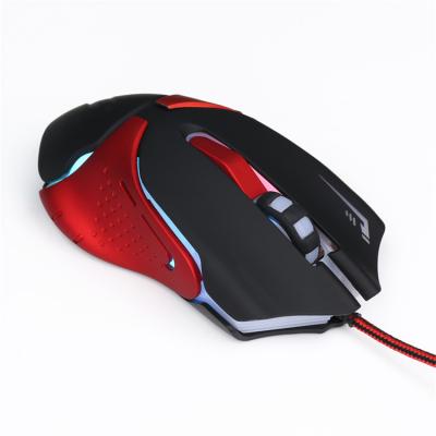 China Led Computer Gaming Mice Adjustable Optical Buttons 6 Buttons Colorful Cable Ergonomic Mouse For Gamer for sale