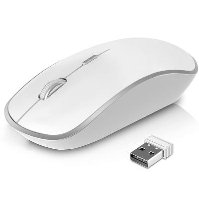 China Wireless Computer Mouse Wholesale Custom Silent Mouse 2.4G Radio With Optical Silent 1600DPI Gift Wireless Computer Mouse For Laptops for sale