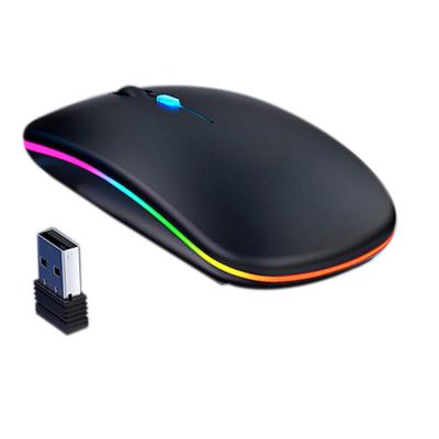 China BT Wireless Rechargeable Wireless Optical Computer Mouse Gaming Mouse BT Lithium Battery Gaming Mouse Portable Mouse For Gamer PC for sale