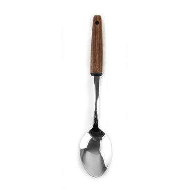 China High Quality Wooden SERVING SPOON Kitchen Tools Stainless Steel Black Walnut Handle Kitchen Utensils Viable for sale