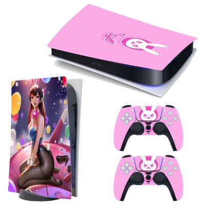 China Newest Fashionable Customized PS5 Game Console Sticker Film Protective Skin Sticker PS5 Controller Skin for sale