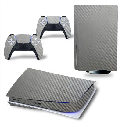 China Newest Fashionable OEM PS5 Vinyl Skin 5 Custom Console Sticker With 2 Controller Gamepad PS5 Skin Sticker for sale