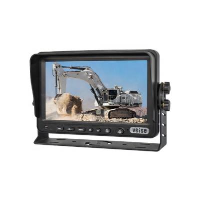 China Shockproof 7 Inch Rearview Digital Vehicle Monitor Waterproof With Detachable Sun Visor for sale