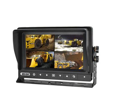 China 7 Inch HD Waterproof Car Monitor Supports Four Channel Signal Mixed Input with Detachable Sun Visor for Vehicle for sale