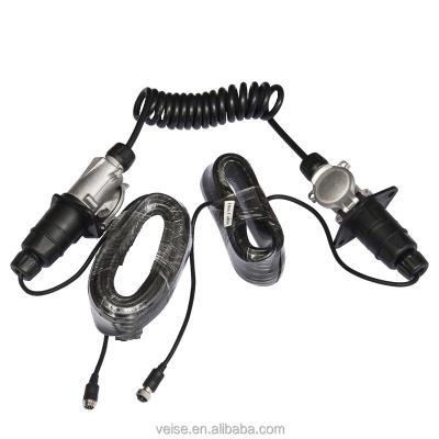 China CCTV Camera Trailer Camera Cable Aviation Female Connector With Audio& Video Cable for sale