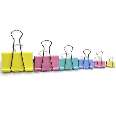 China High Quality Customized Iron Office Paper Organizer Tool Metal Binder Clip for sale