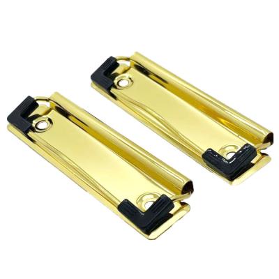 China Metal office stationery 70/100/120mm file spring clips binder clip golder color board clip for sale