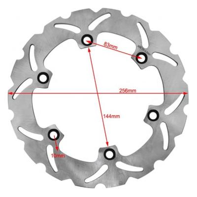 China Titanium 256MM Brake Disc Rotor Replacement Specially Designed for Honda XLV VARADERO 1000 XLV VARADERO ABS 1000 Motorcycle Parts for sale