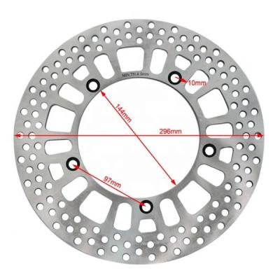 China Stainless Steel 296MM Round Front Brake Disc Rotor for HONDA STEED 400 600 VT C SHADOW 600 Perfect Fit and Performance for sale