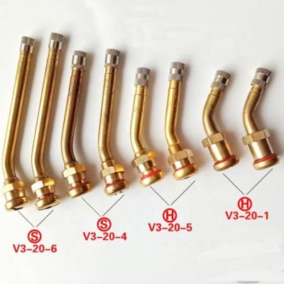 China Universal Brass Tubeless Tire Valve with Extension Wheel Tyre V3-20-1 V3-20-6 V3-20-4 V3-20-5 Standard OE NO. and Universal for sale