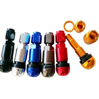 China Universal Year TPMS TR525 Tubeless Tire Valve Stem with Dust Cap Aluminum Improved Tire Pressure Monitoring for sale