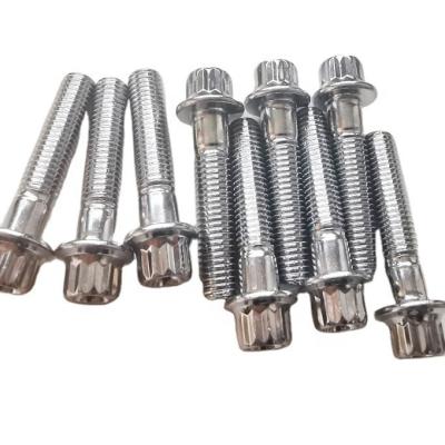 China Universal Steel Chrome Plated Split Rim Assembly Bolts M7 x 32mm for Wheels No Design Just Style No Additional Features for sale