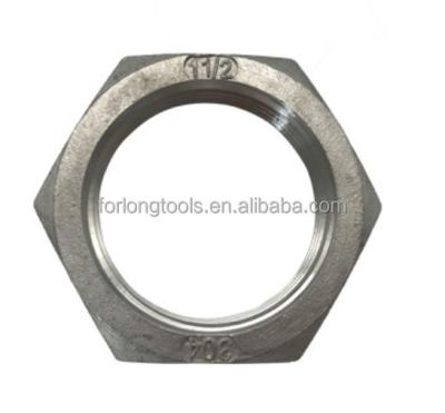 China 7/16-20 Hex Jam Nut Thin Nut Stainless Steel Hexagon Natural Finish for Wide Range of Applications for sale