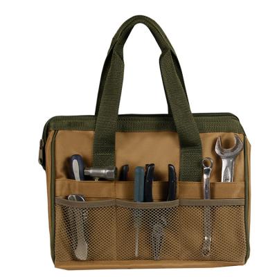 China Waterproof Multi Pocket Organize Garden Tool Bag Electrician Sturdy Waterproof Tool Storage Bag for sale