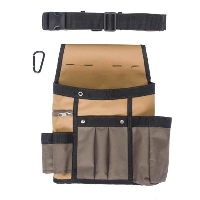 China Durable High Quality Electrician Tool Waist Belt Bag Large Capacity Family Garden Tool Storage Bag for sale