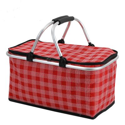 China Picnic Large Capacity Food Delivery Tote Cooler Thermal Insulated Lunch Waterproof Outdoor Bag With Handle for sale