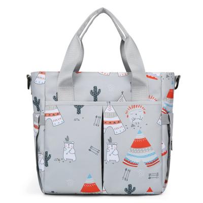 China Wholesale Multifunctional Baby Diaper Diaper Tote Bag Waterproof Fashion Design Organizer Mommy Kids Water Resistant for sale