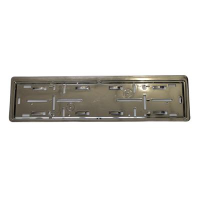 China No European Standard 525x137mm PP Material Gray Card Plate Frame for sale