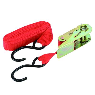 China 1 Inch Polyester S Hook Down Tie Ratchet Strap for sale