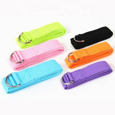 China High Elastic/Soft/Eco-friendly/Durable/Non-Toxic Yoga Fitness Strap In The Gym Cotton Yoga Mat Strap for sale