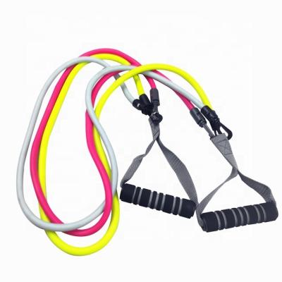 China High resilience/high elasticity/anti-slip/eco-friendly/durable 8 shape colored latex tube chest expander tube in gym for sale